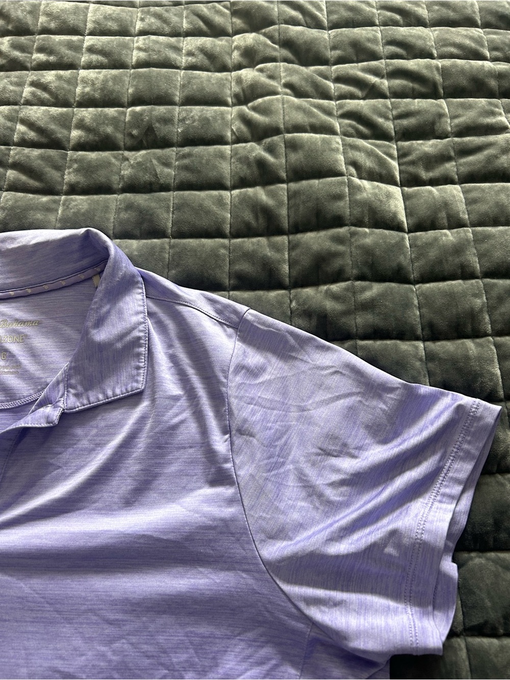 Tommy Bahama Island Zone Lavender Women’s Golf Shirt Size L - Picture 3 of 5